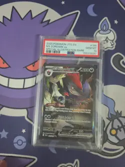 2025 POKEMON JTG EN-JOURNEY TOGETHER #185 N'S ZOROARK EX PSA 10 - Image 1