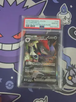 2025 POKEMON JTG EN-JOURNEY TOGETHER #185 N'S ZOROARK EX PSA 10 - Image 2