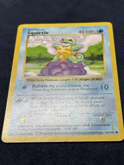 Shadowless Squirtle Base Set Pokemon - The OG Old AF Turtle - Image 3