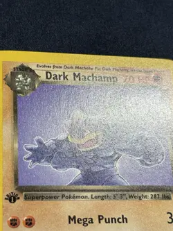 Pokemon Dark Machamp Non Holo 1st Edition - Check Images for Quality *clean* - Image 2