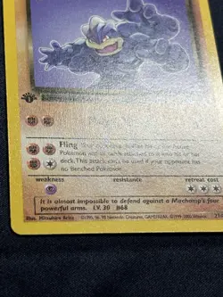 Pokemon Dark Machamp Non Holo 1st Edition - Check Images for Quality *clean* - Image 3