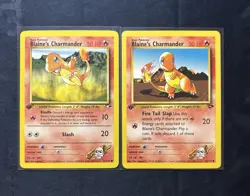 Pokemon Blaine's Charmander #60 and #61 1st Edition LP+ Baby Zards 🔥 - Image 1