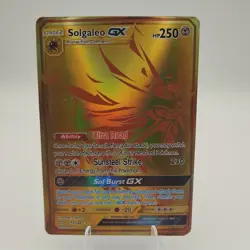Pokemon TCG Solgaleo GX Sun & Moon: Ultra Prism 173/156 Holo Secret Rare - Image 1