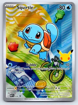 Squirtle 039 Holo Promo ME: Mega Evolution Promo Pokemon Near Mint - Image 1