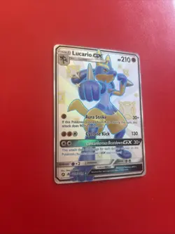 Lucario GX SV64/SV94 Hidden Fates: Shiny Vault Holo MINT Condition Pokemon NEW - Image 2