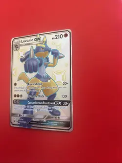 Lucario GX SV64/SV94 Hidden Fates: Shiny Vault Holo MINT Condition Pokemon NEW - Image 3