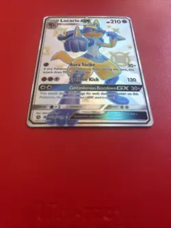 Lucario GX SV64/SV94 Hidden Fates: Shiny Vault Holo MINT Condition Pokemon NEW - Image 4