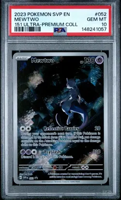 2023 POKEMON SVP EN-SV BLACK STAR PROMO #052 MEWTWO PSA 10 - Image 1
