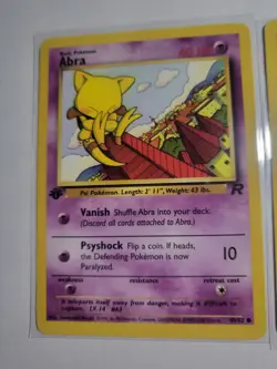 Pokemon TCG Team Rocket Abra+Dark Kadabra+NON-HOLO Dark Alakazam 1st printing! - Image 3