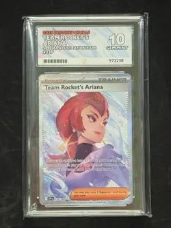 Pokemon Team Rocket's Ariana 237/182 Destined Rivals - ACE 10 Perfect Subgrades - Image 1