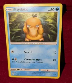 Pokemon TCG Psyduck 40/236 Sm-Cosmic Eclipse Common Regular 60 HP Basic 2019 - Image 2