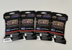 Pokemon Phantasmal Flames Sleeved Booster Pack Full Art Set Lot of 4 Sealed - Image 2