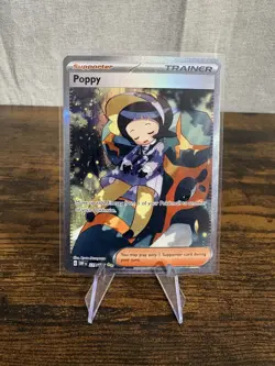 ENG Pokemon TCG – Poppy (227/197) SPECIAL ILLUSTRATION RARE NM/M Pack Fresh - Image 1