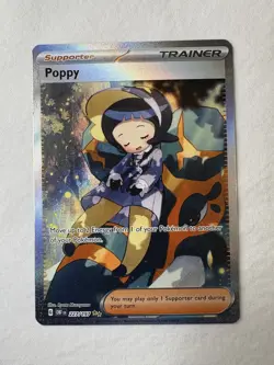 ENG Pokemon TCG – Poppy (227/197) SPECIAL ILLUSTRATION RARE NM/M Pack Fresh - Image 2