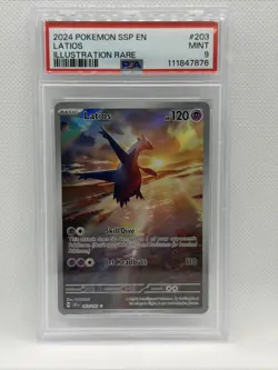 2024 POKEMON SSP EN LATIOS #203 PSA 9 - Image 1