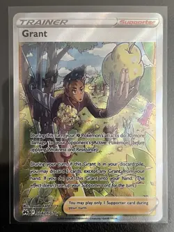Crown Zenith GRANT Trainer Galarian Gallery Ultra Rare Holo #GG62/GG70 Pokemon b - Image 1