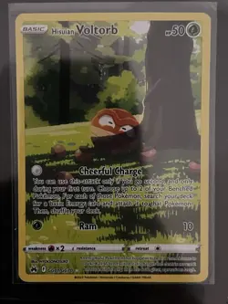 Pokemon - Hisuian Voltorb - GG01/GG70 - Crown Zenith Galarian Gallery - Holo NM - Image 1
