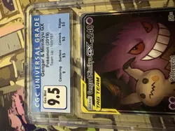 Pokemon Gengar & Mimikyu GX 165/181 Team Up CGC 9.5 Gem Mint - Image 5