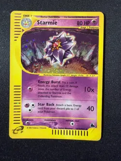 Starmie H28/H32 Skyridge Holo Rare e-reader Pokemon TCG WOTC MP - Image 1
