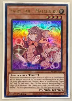 Yugioh! 1x Fairy Tail - Matchgiru BLZD-EN016 Ultra Rare 1st Ed NM - Image 1