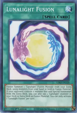 Lunalight Fusion LDS2-EN130 Legendary Duelists: Season 2 Yu-Gi-Oh NM - Image 1