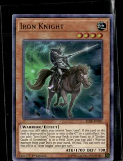 Yugioh Iron Knight BLRR-EN007 1st Edition Ultra Rare - Image 1