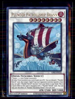 Yu-Gi-Oh! Plunder Patrollship Brann 1st Edition Ultra Rare GFP2-EN135 - Image 1