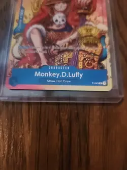 Monkey.D.Luffy (2nd Anniversary Stamped Promo) P-043 - One Piece TCG English - Image 2
