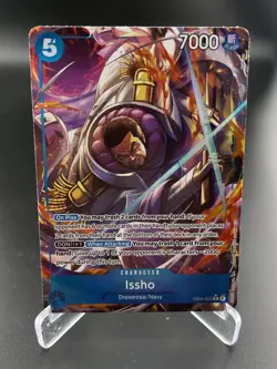 Issho (Alternate Art) EB04-022 Rare The Azure Sea's Seven One Piece NM - Image 1