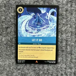 Disney Lorcana First Chapter Let It Go 163/204 Rare NM Song - Image 1