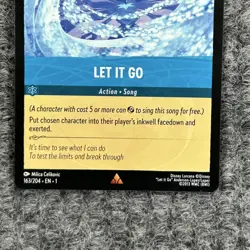 Disney Lorcana First Chapter Let It Go 163/204 Rare NM Song - Image 4