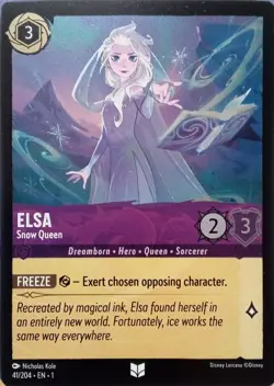 41/204 ELSA SNOW QUEEN THE FIRST CHAPTER FOIL UNCOMMON DISNEY LORCANA CARD - Image 1