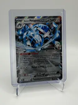 Steven's Metagross ex 145/182 Holo NM Pokemon Card SV10 Destined Rivals - Image 2