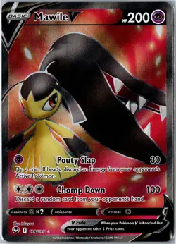 Pokemon Card - Mawile V Ultra Rare 178/195 Silver Tempest Near Mint - Image 1