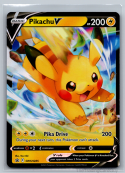 Pikachu V SWSH285 SWSH: Sword & Shield Promo Cards Holo NM - Image 1