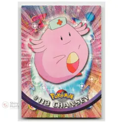 Pokemon Chansey #113 Topps Trading Cards Series 2 LP Reg Blue Logo - Image 1