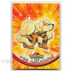 Pokemon Arcanine #59 Topps Trading Cards Series 1 LP Reg - Image 1