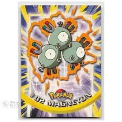 Pokemon Magneton #82 Topps Trading Cards Series 2 LP Reg Blue Logo - Image 1