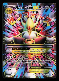 M Alakazam EX 118/124 Full Art Fates Collide Pokemon Card - Image 1