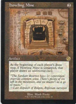 MTG: The Brothers' War: Retro Frame Artifacts: Schematic Howling Mine: LP Con - Image 1