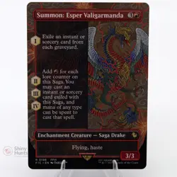 MTG Summon: Esper Valigarmanda (Borderless) 198 Commander: FINAL FANTASY NM - Image 1