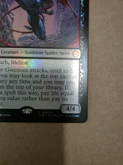 Gwenom, Remorseless - MTG Marvel Spider-Man - Foil Promo - 0286 - Image 5