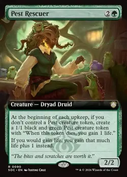 Pest Rescuer - Extended Art SOC NM MTG - Image 1