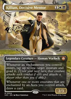Killian, Decisive Mentor - Extended Art SOC NM MTG - Image 1