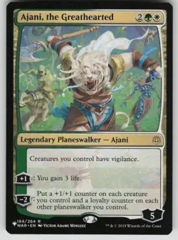 Ajani, the Greathearted Rare The List Reprints 184/264 MTG Near Mint 2020 - Image 1