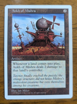 Magic Mtg Core Set 5th Edition Ankh of Mishra lightly played - Image 1
