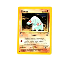 2000 Vintage Pokemon Neo Genesis 1st Edition Card 43 Phanpy NM Condition - Image 1