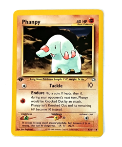 2000 Vintage Pokemon Neo Genesis 1st Edition Card 43 Phanpy NM Condition - Image 3