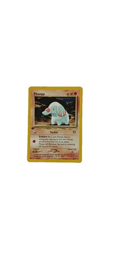 2000 Vintage Pokemon Neo Genesis 1st Edition Card 43 Phanpy NM Condition - Image 5
