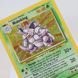 Pokemon TCG - Nidoking 11/102 Base Set Holo Rare WOTC - EXC - Image 1